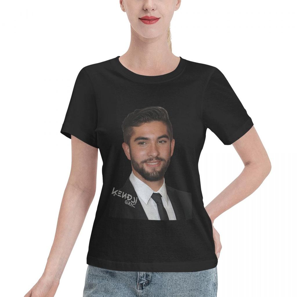 Kendji Girac Gitano T-shirt Donna Manica Corta T-shirt Girocollo Abbigliamento Cotone Estiva Magliette Streetwear