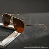 European and American metal large frame one-piece retro toad glasses new sunglasses women's high-end street sunglasses