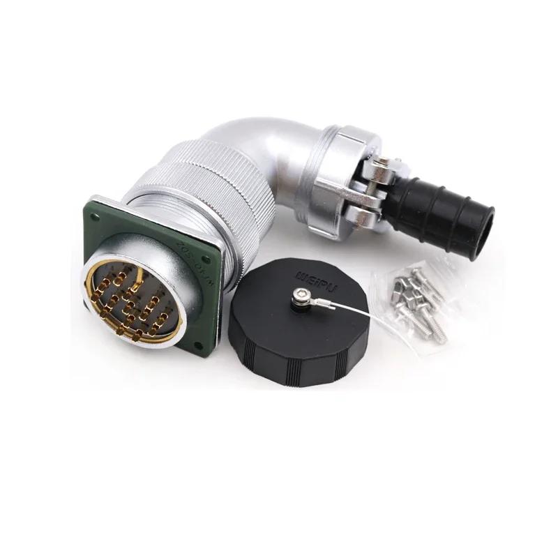 WEIPU WF40 TV+Z 5 9 15 26 31 52Pin Curved Male Plug Female Socket Panel Waterproof Aviation Connector IP65 M40 Large Current