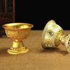 Tibetan Nepal Alloy Technology Gilding Eight Auspicious Symbols Offering Worship Buddha Water Supply Cup Household Buddhist Hall