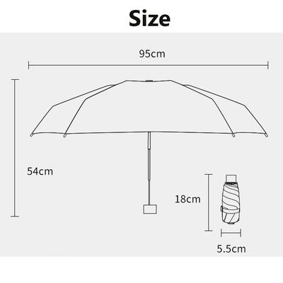 1 Stück Mini-Taschen-Sonnenschutzschirm Ultraleicht Tragbar Faltbar Regenschutzschirm Sonnenschirm