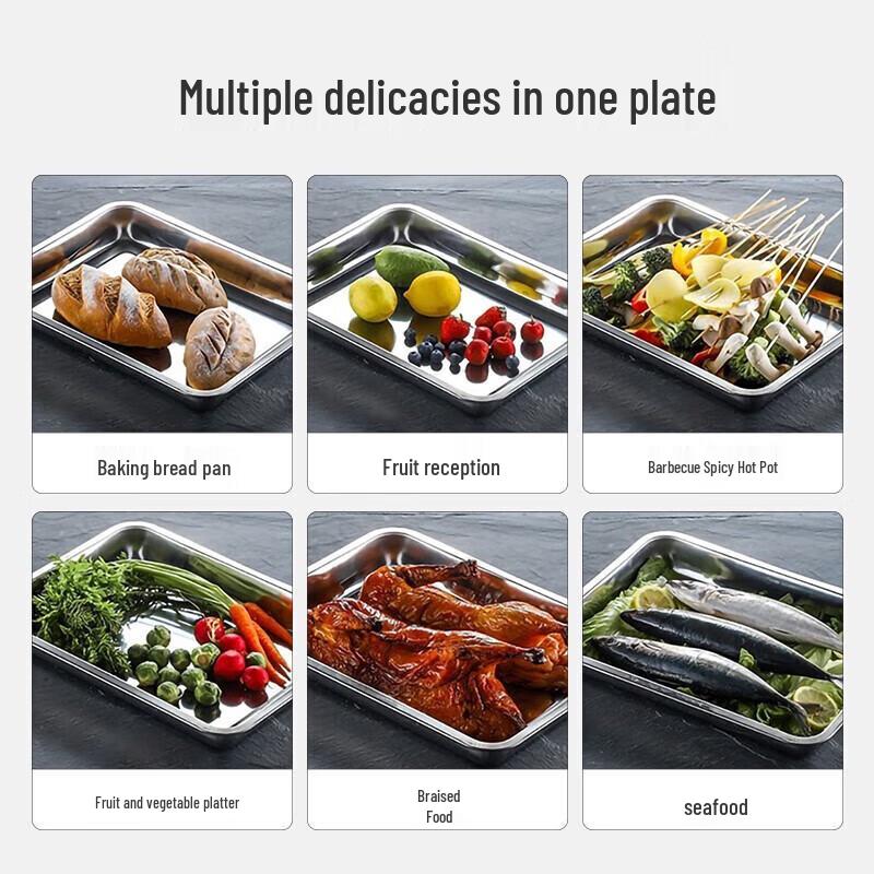 Xingfang Edelstahl Tiefe Quadratische Schale