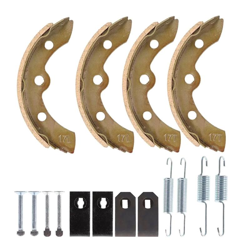 Brake Shoes & Spring Kit For Club Car DS Gas And Electric Carts 1995-Up 101823201, 1018163-01,1011466 как