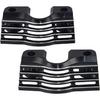 Finned Slotted Head Spark Plug Bolt Covers Compatible for 1999-2014 Harley Touring Electra Glide Street Glide Road King Trikes,Black