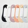Women's Ice Silk Low-Cut Socks - Silicone Anti-Slip, V-Neck Invisible Design, Summer Thin Cotton Soles, Trendy Style.