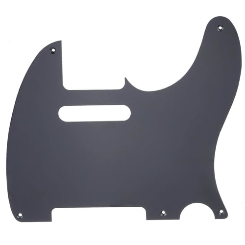 Musiclily Pro 5-Hole Telecaster Pickguard, Made In Japan for Fender Japan Tele Electric Guitars, Black, 1 Piece