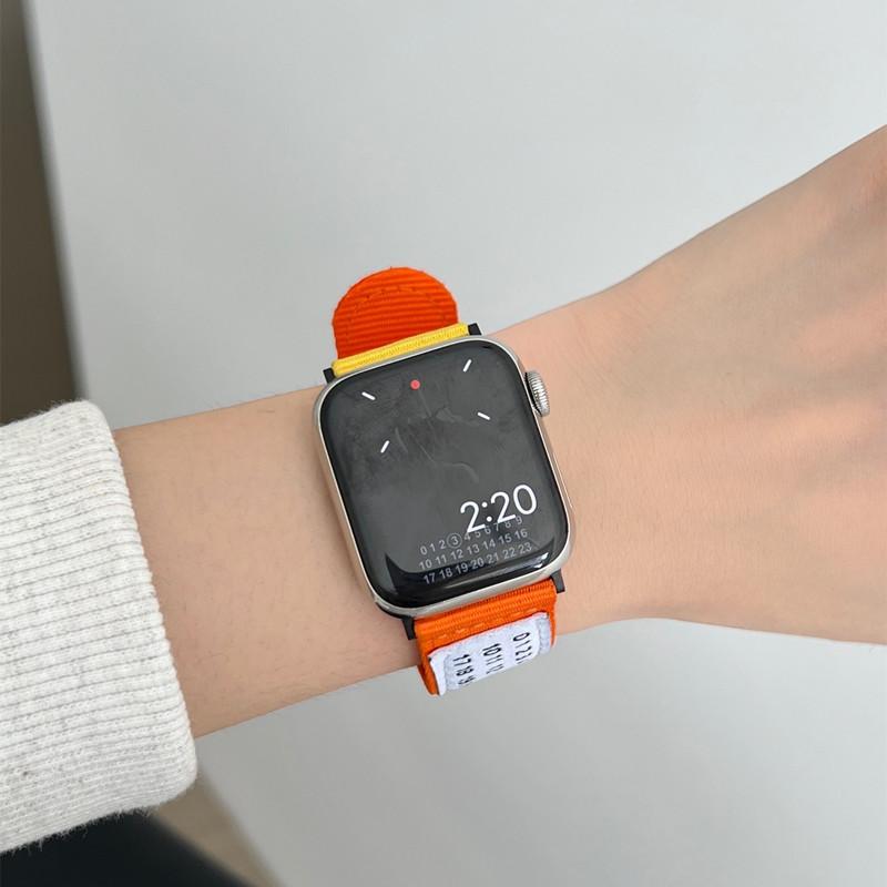 Woven Nylon Band Watchband For Apple Watch 6 7 8 9 41mm 40mm 44mm 45mm strap iwatch Ultra/Ultra2 49mm wrist band nylon watchband belt