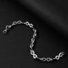 8MM Infinite Symbol Twill Ring Handmade Bracelet Hip Hop Men Stainless Steel Jewelry Fashion Party Gift
