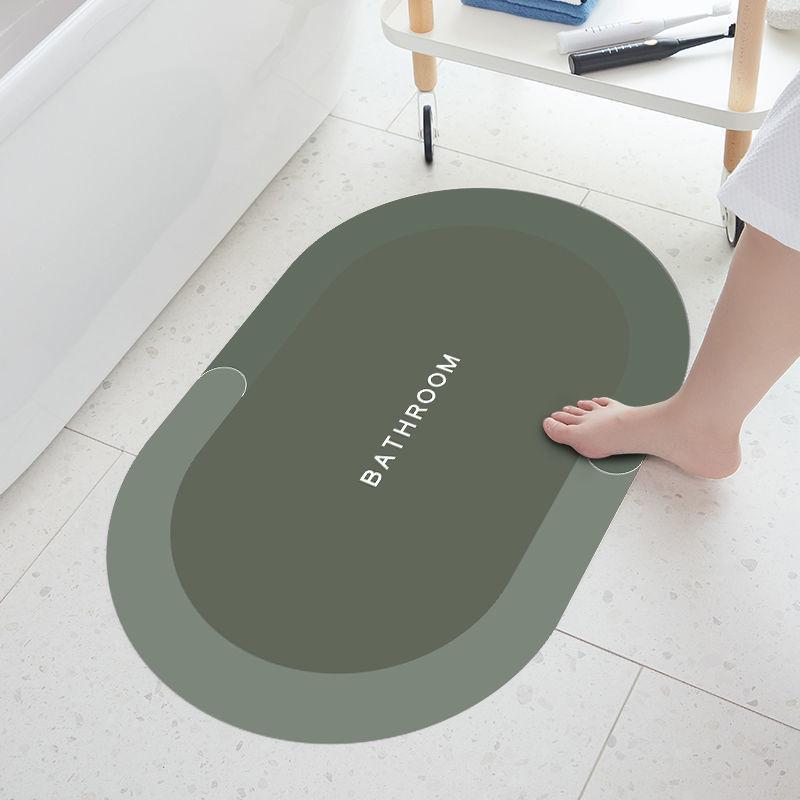 Water Absorbent Floor Mats Imitation Diatom Mud Bathroom Cartoon Entry Door Bathroom Quick Drying Toilet Foot Mats Carpet Home