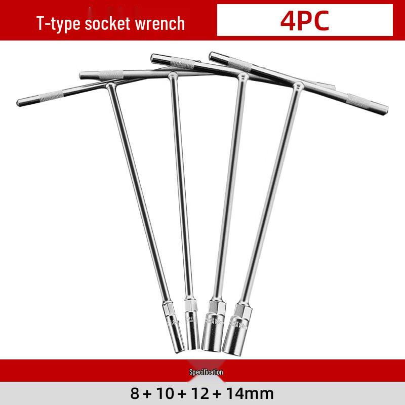 T-Handle Socket Wrench 4-Piece Set