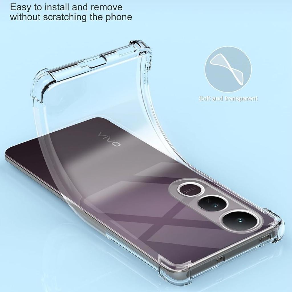 Four-Corners Shockproof TPU Case for Vivo V50 Lite 5G Protective Cover Transparent Capa Fundas Coque