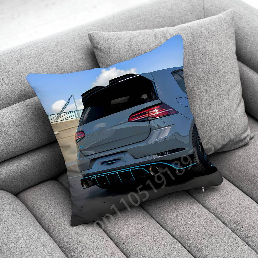 G-GOLF Car G-Gti Throw Pillow Case For 50x50cm 40x40cm 55x55cm 45x45cm 30x30cm Square Bedroom Pillowcase Cover