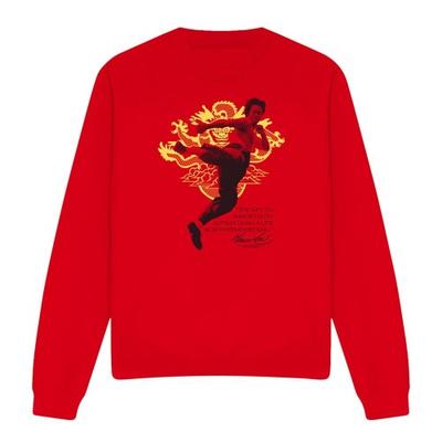 Bruce Lee Unisex Adult Immortal Dragon Sweatshirt