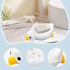 Duck Soap Dish Ceramic, Easy Cleaning, Cute Self Draining Tray for Washroom Bar Countertop