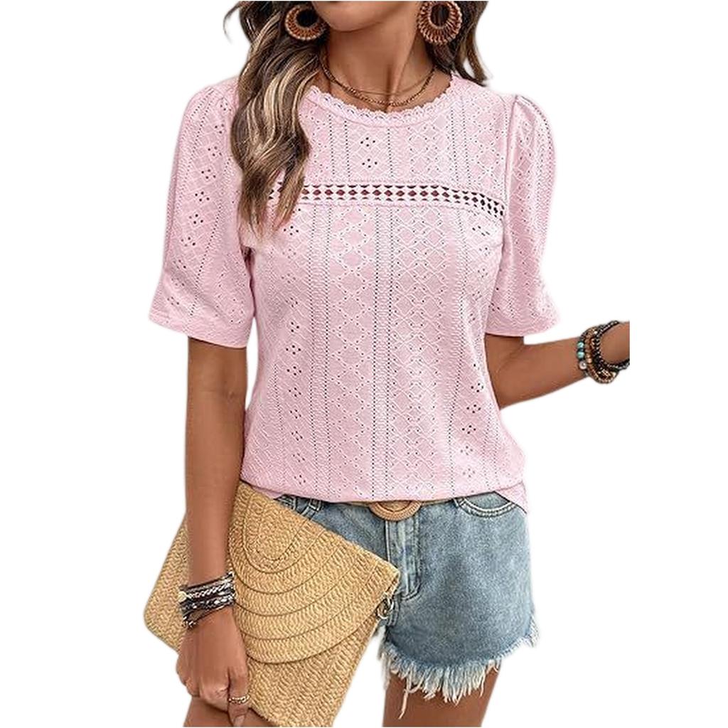 Women's Fashionable Loose-fitting Casual Summer Short-sleeved T-shirt