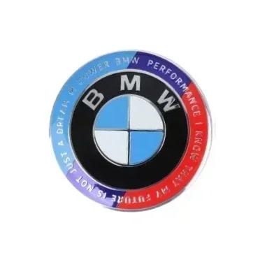 60mm-4pcs Car modification BMW hub cover tire center decoration 60mm front diameter size silver base/black base optional.