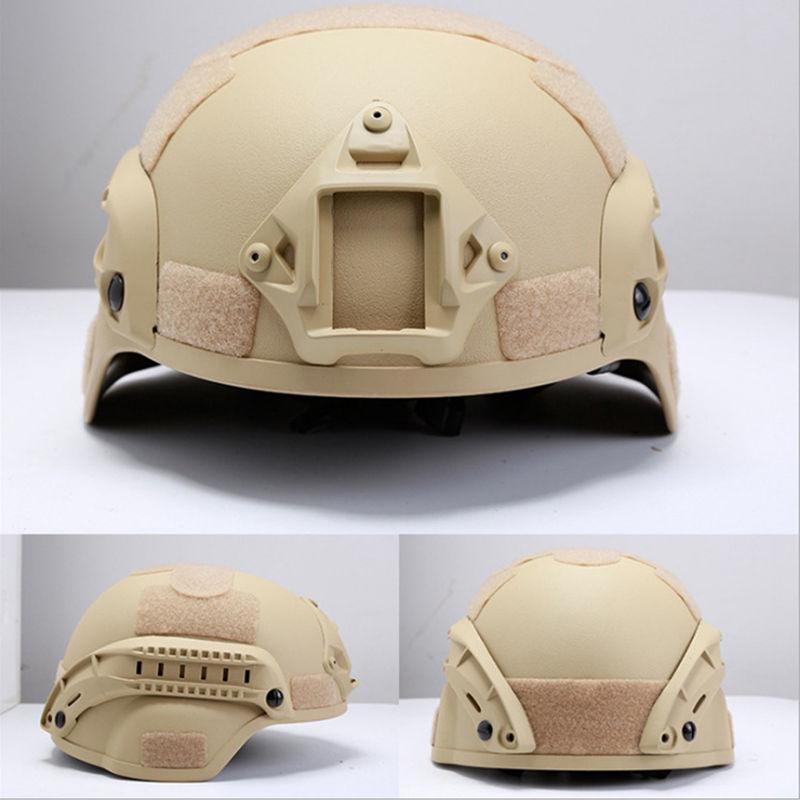 Tactical Children's Camouflage Helmet with Equipment - Military Fans Outdoor Cycling CS Explosion-proof Rail Version