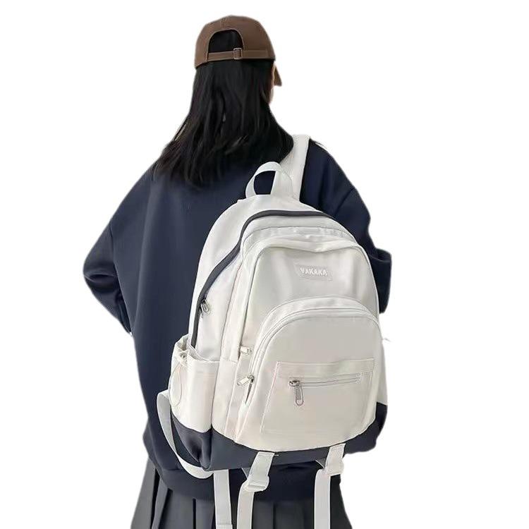 Schoolbag School Bag Female High School Student Large Capacity Travel Backpack Versatile Junior High School College Student Ins Backpack Casual