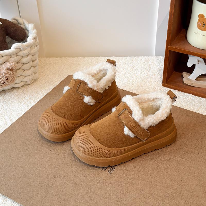 Bottes de Neige d'Hiver pour Garçons et Filles 2025 - Chaussures en Coton Antidérapantes pour Tout-Petits, Doublées de Velours