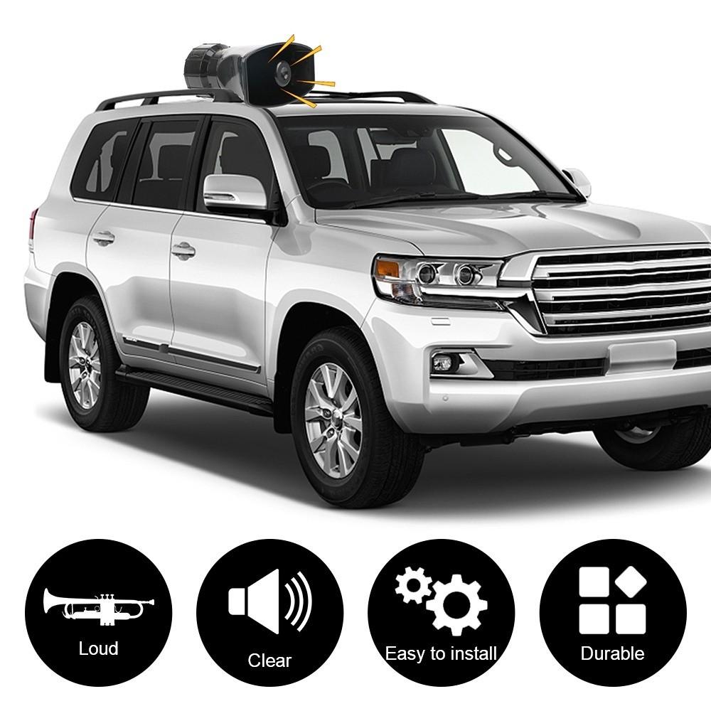 Megaphone Car Speaker Horn 12V Loadspeaker Set Car Warning Alarm  For Motorcycle Car Truck SUV Boat