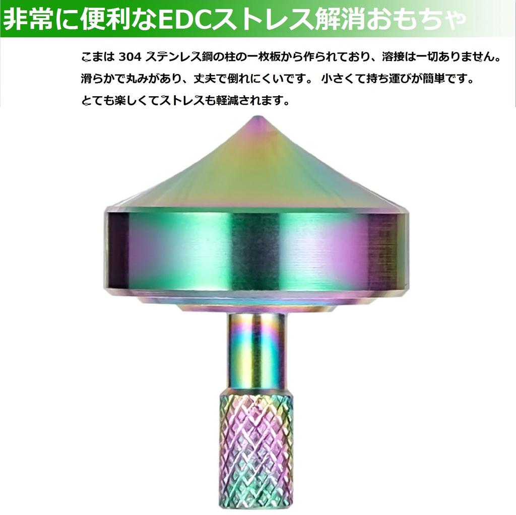 Loqatidis Metal Spinning Kleiner Mini Desktop Spinner Zeitvertreib Stressabbau Angst ADHS Fokus Aus Vollmaterial Edelstahl gefertigt Zeit Stil Schwarz Silber