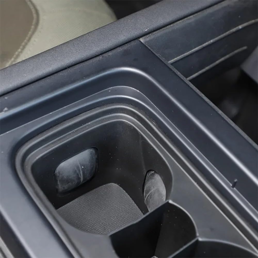 MUMAREN Storage Console Box with Bottle Center Console Storage Box with Silicone Car Interior Storage Box for Small Items Box, Holder, Non-Slip