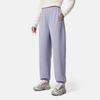 Li-Ning Solid Color Elastic Waist Mid Rise Versatile Cuffed Casual Pants Women bottoms AKLV964-5
