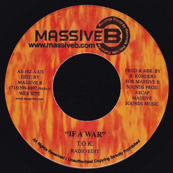 

7inch Record T.O.K. If A War NONE 1999 US Reggae Ska Dub Used