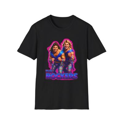 Tag Team Wrestlers The Rockers Unisex Softstyle Shirt, 80s Retro Wrestling Tee,