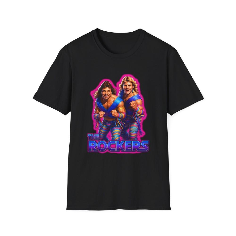 Tag Team Wrestlers The Rockers Unisex Softstyle Shirt, 80s Retro Wrestling Tee,