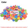 60/120Pcs Colorful Round Plastic Buttons | 0.7-2.5cm Assorted Sizes DIY Crafts Sewing Knitting Clothing Household Accessories
