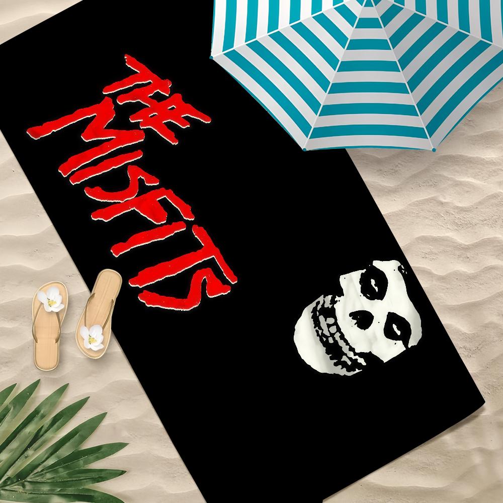 Rock Band M-mis-fits Handtuch Geschenk für Reisen Fitnessstudio Sauna Reise Spa Dusche Camping Schnelltrocknend Sport Strandtücher Weich Pool