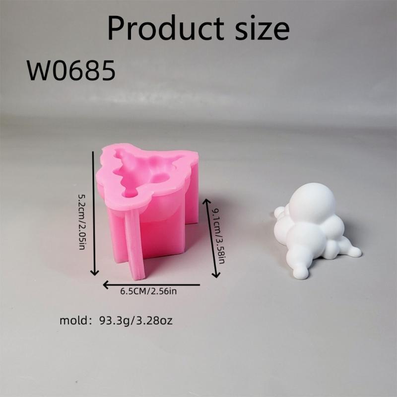 Clouds Mass Statue Silicone Candle Molds for Epoxy Resin Making Candle Soap Fondant Chocolate Candy Cement Clay Molds