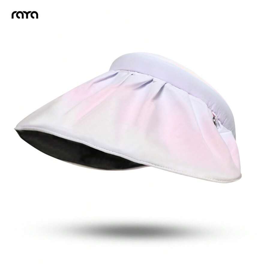 כובע שמש לנשים עם הגנת UV, שוליים רחבים, פתוח מלמעלה, לרכיבה על אופניים בחוץ, לחוף, לקיץ