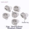 18K Gold Plated Hinged Necklace Enhancer,For Jewelry Making Supplies Pendant Bail Clasps Connector Fastener DIY Accessories