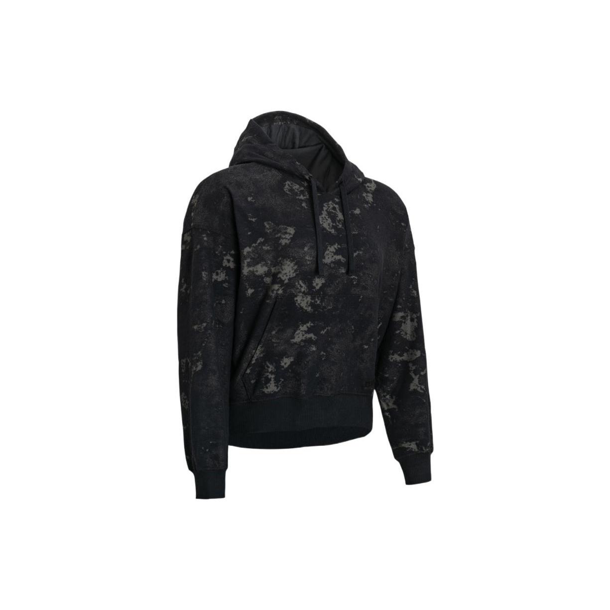 (WMNS) Under Armour Journey Terry Hoodie Black Grey Women s 1376915-001 L