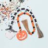 Gruselige Halloween-Perlenkette mit Hexenhut und Fledermaus-Quaste für Spukhaus-Dekoration und Party-Atmosphäre