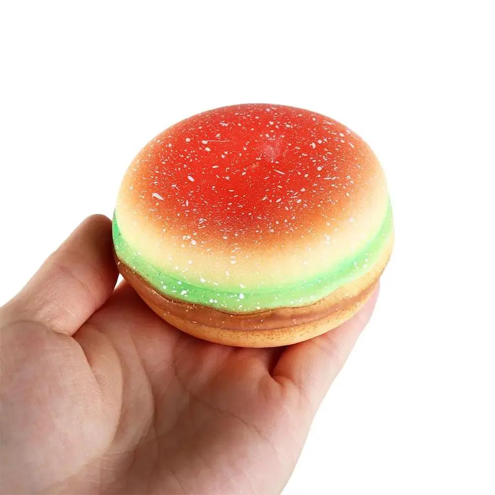 Squishy Hamburger Stress Ball For Anxiety Relief Autism Sensory Toy Pinch Decompression Toy For Adults