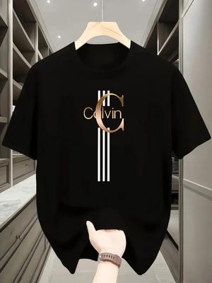 Creative Letter Print 100 Cotton Versatile Men Woment Tshirt Summer Autumn Daily Sports Party Casual Loose Street Shortsleeve