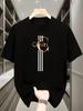 Kreativer Letter Print 100% Baumwolle Vielseitiges Herren Damen T-Shirt Sommer Herbst Täglich Sport Party Lässige Lockere Street Kurzarm