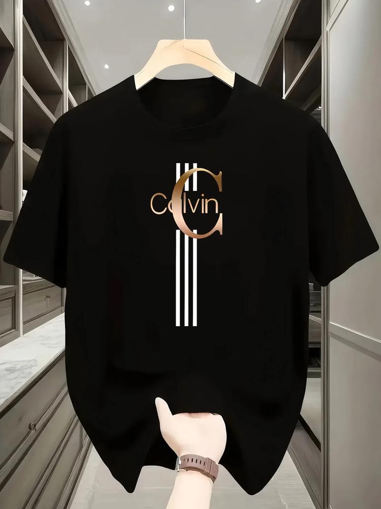 Creative Letter Print 100 Cotton Versatile Men Woment Tshirt Summer Autumn Daily Sports Party Casual Loose Street Shortsleeve