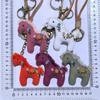 Stuffed Animal Embroidered Horse Keychain Cute Horse Year Key Chain Cloth Pony Pendant  anging