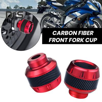 Copritelaio universale per moto, tazza forcella anteriore in lega di alluminio, protezione antischiacciamento per moto, scooter, tazza anticaduta