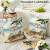 Floral Patterned Pillowcase For Homecushion Covers, Zippered, Decorative Pillowcases, 45X45 Cover Sleeves