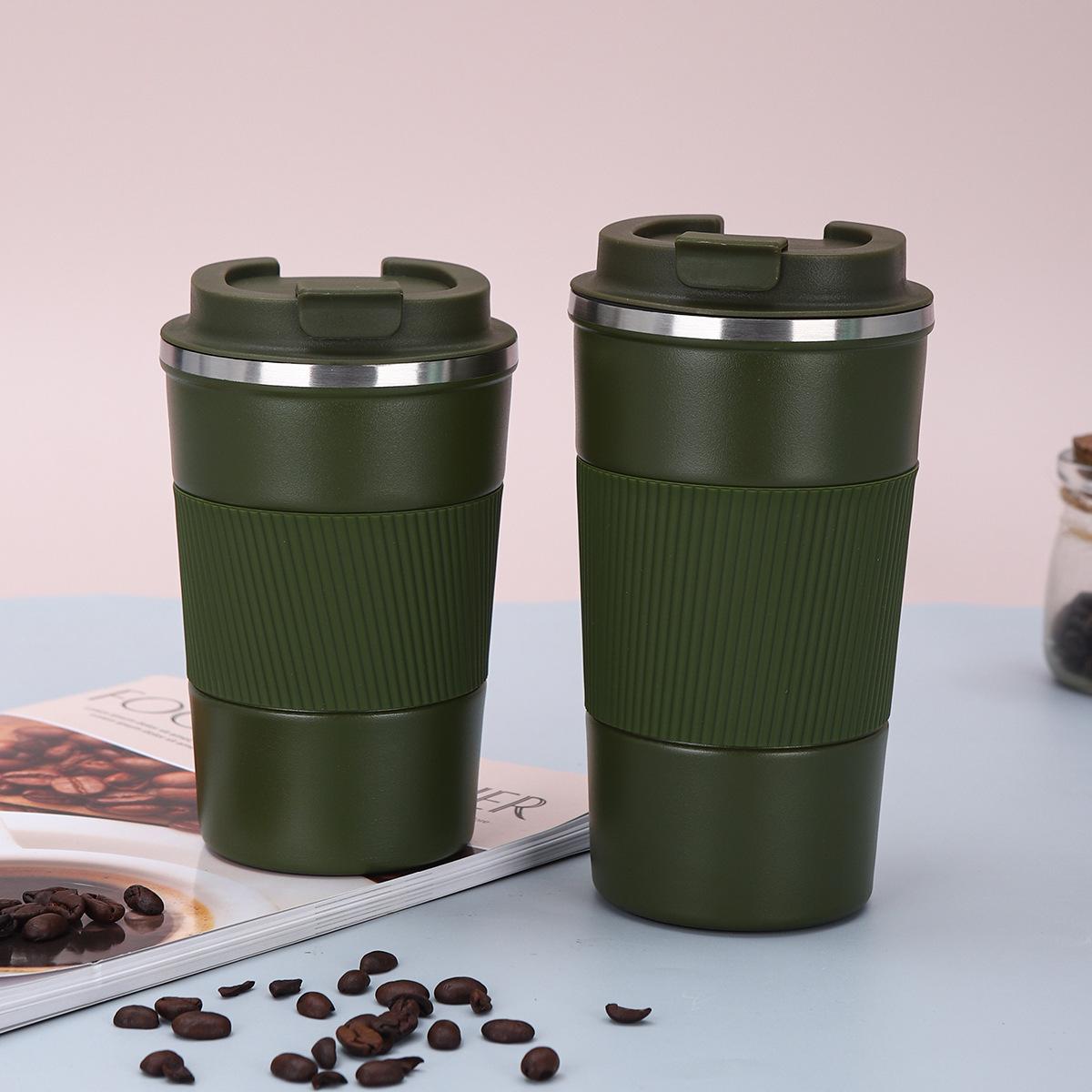

Stainless Coffee Cup Mug Portable Double-layer Insulated Cup Mug Business Accompanying Water Cup Durable Durable Useful 380ml