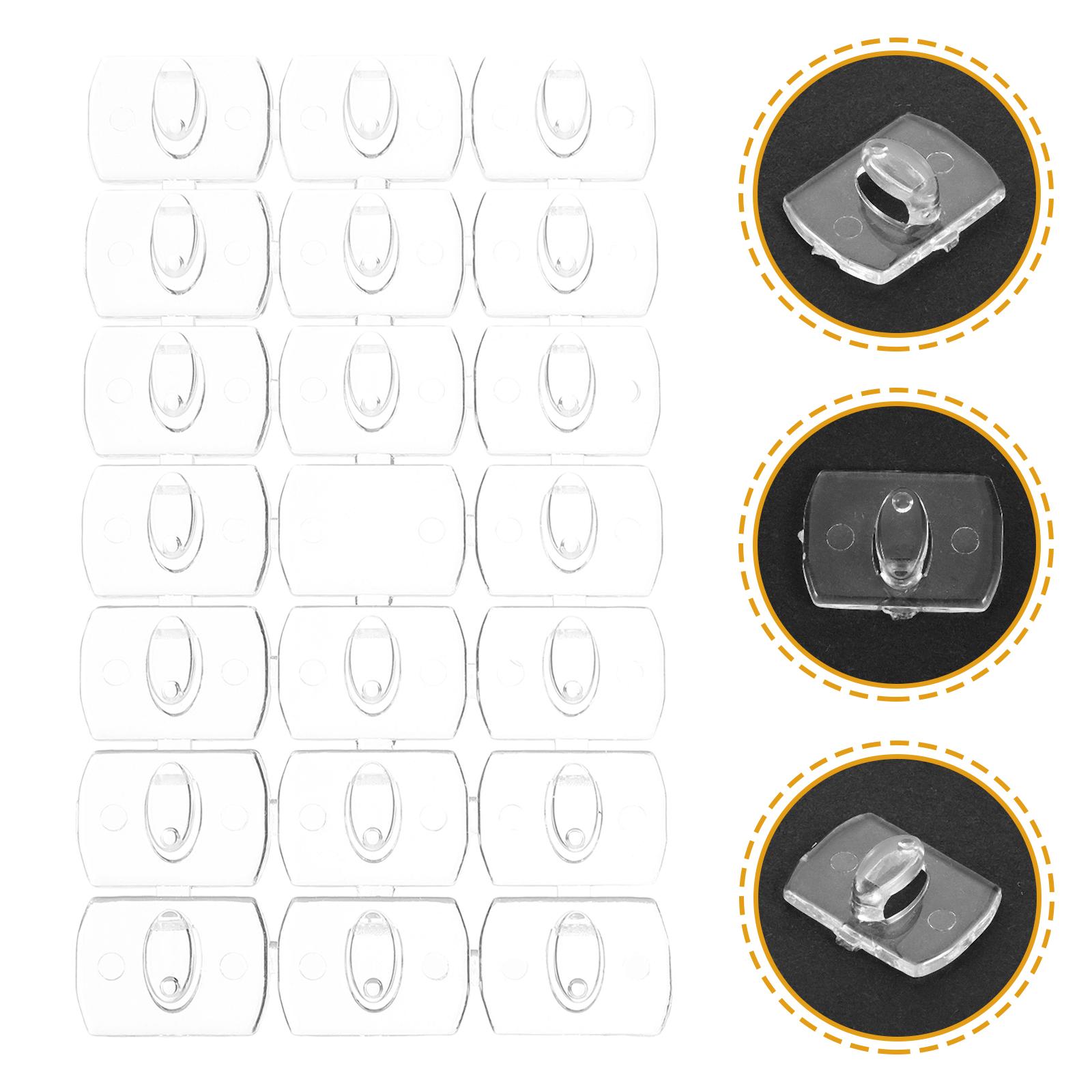 

20 шт. Крючки для крепления гирлянды, настенные клипсы, рождественские съемные мини-гирлянды, крючки без следов 1.80X1.40X0.50CM