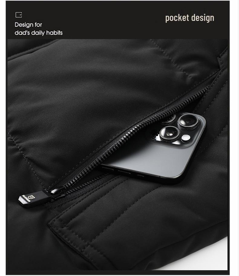 Men's Plus Size Winter Cotton Jacket 2025 - Oversized, Fat-Friendly, Warm, with Detachable Hood.