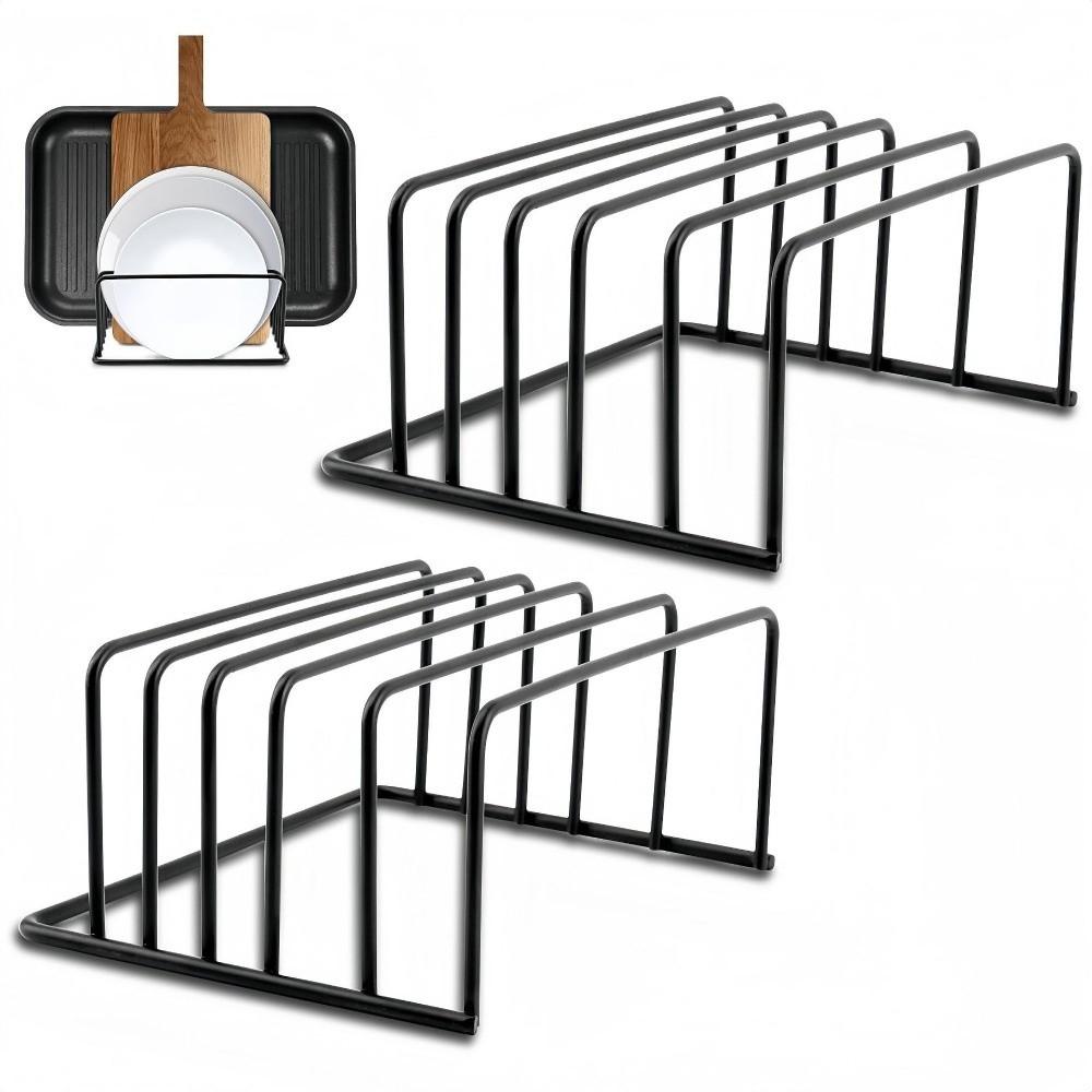 Durable Multilayer Cutting Board Rack Metal Space Saving Chopping Board Holder Stable Cutting Board Rack Shelf Kitchen Supplies