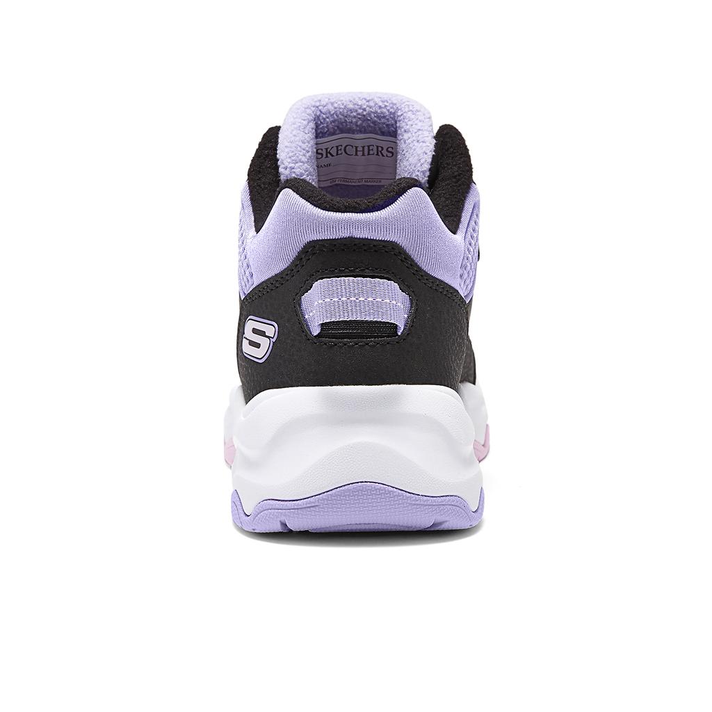 Skechers Kids Simple Comfortable Non-Slip Durable Warm High-Top Boots Kids Boots Black Lavender 303499L-BKLV