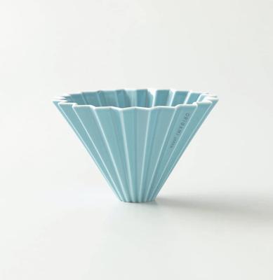ORIGAMI Origami Medium For Comes with Box and Engraved Marking Sold Separately Dripper, Size, Turquoise, 2-4 People, Holder (Turquoise) 39.7